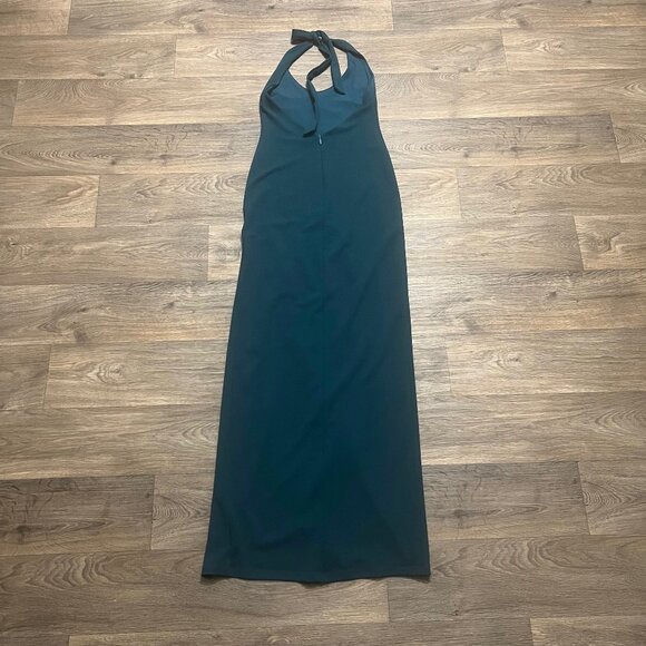 Nookie Passion Gown Halter Long Length Maxi Teal Size Large - Picture 4 of 10